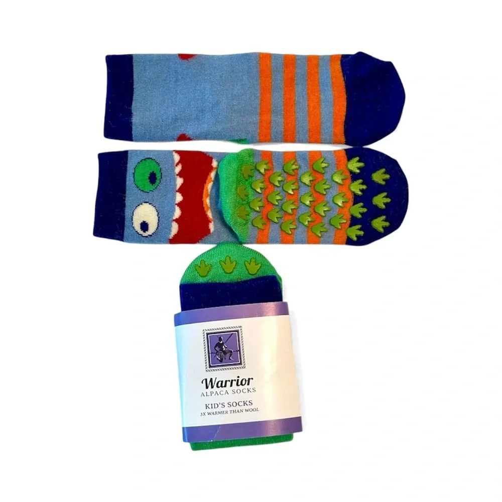 Warrior Alpaca Toddler Non-Skid Alpaca Socks (2) Pairs Toddler Size 2/5